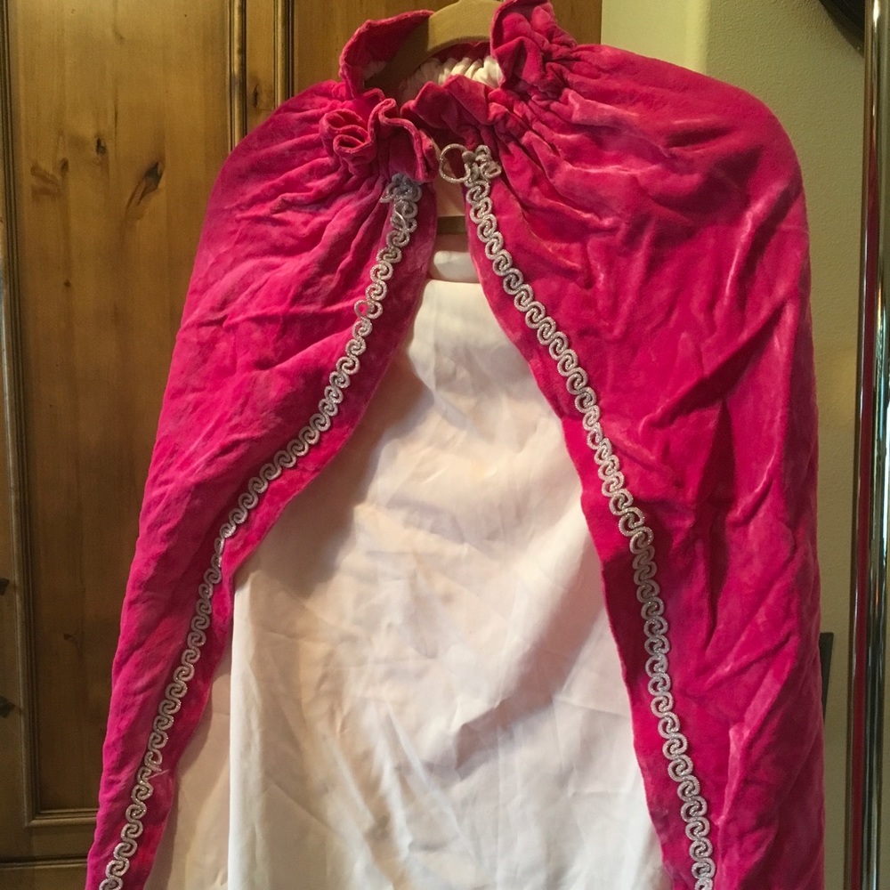 Princess Velvet Pink Cape Costume